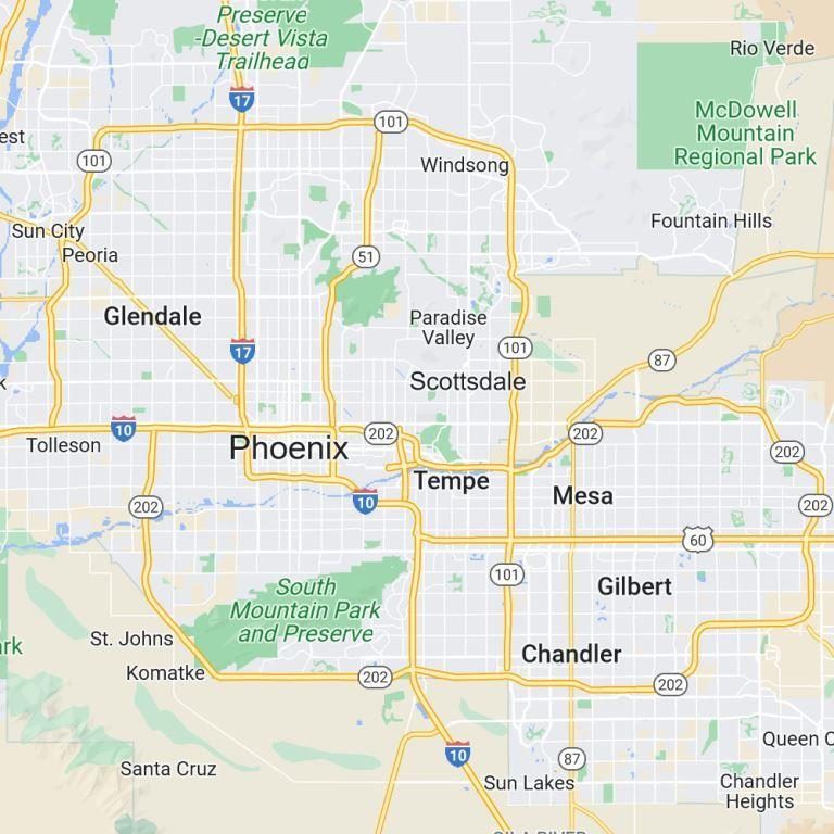 Marcel Painting Phoenix metro coverage area map